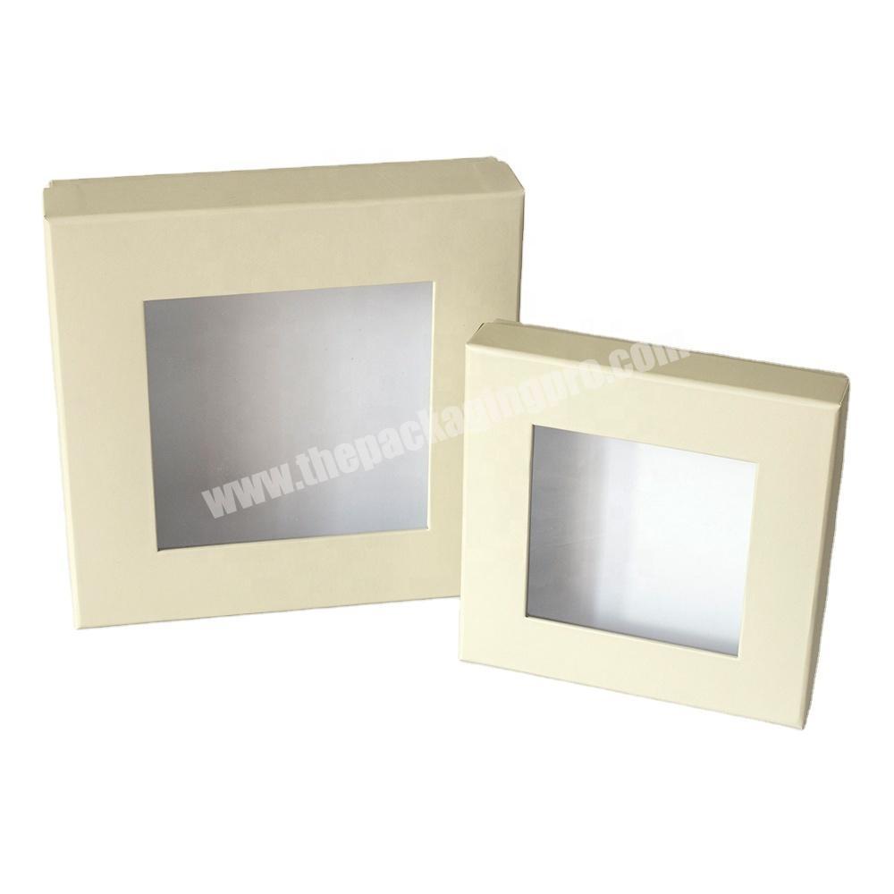 SC China Factory Custom Made Cardboard Gift Packaging Box with Clear PVC Window