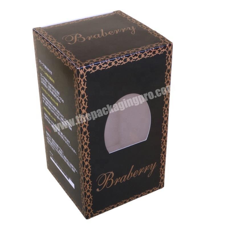 Custom bra packaging box manufacturer with clear lid for