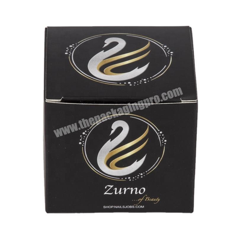 SC Custom small products black packaging paper box printing