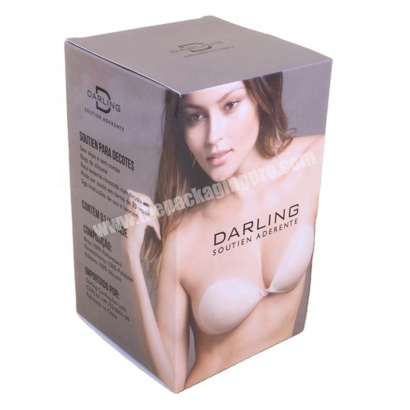 SC Guangdong supplier custom printed cardboard gift bra lingerie packaging box