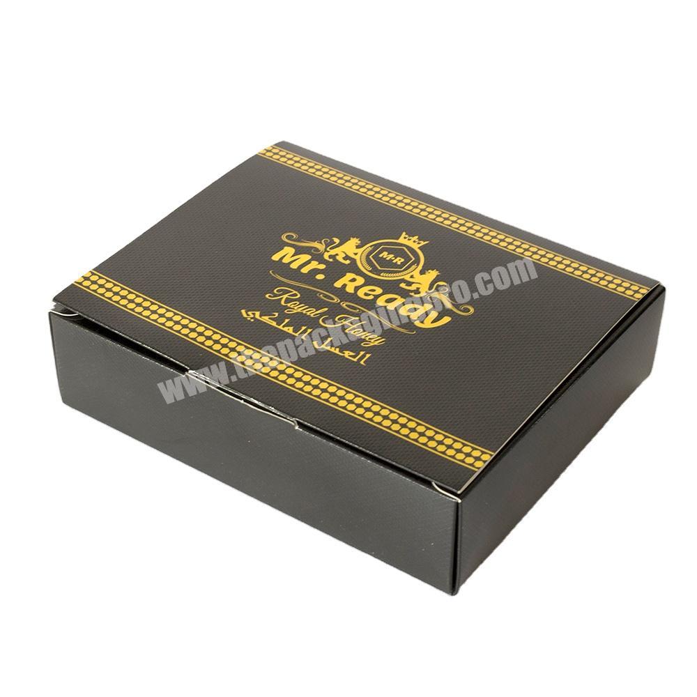 SC Luxury Design Hot Gold Stamping Custom Fancy Paper Packaging Box