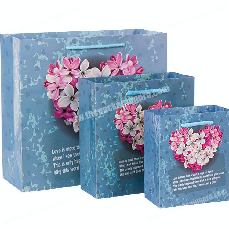 SC printing high quality decorative handmade paper gift shipping bags