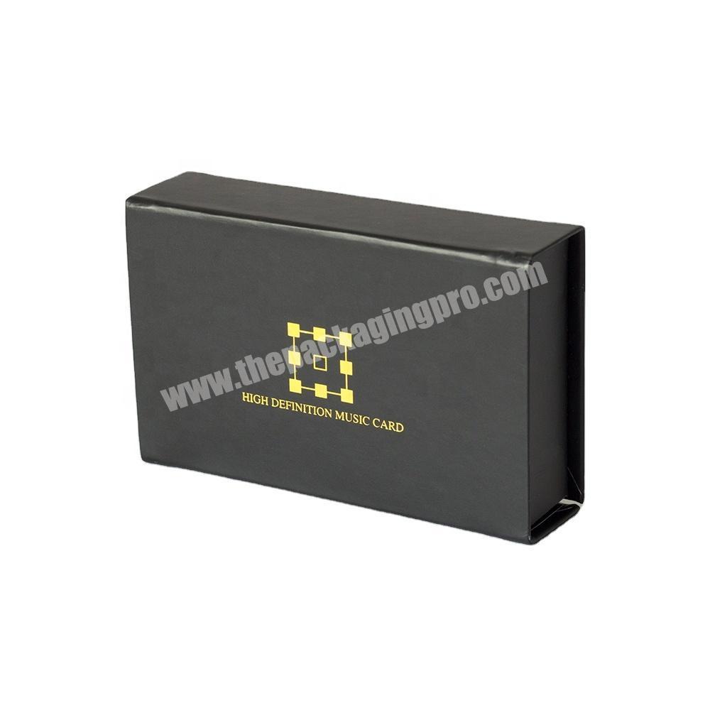 SC Wholesale Custom Printed Packaging Black Cardboard Magnetic Closure Gift Boxes