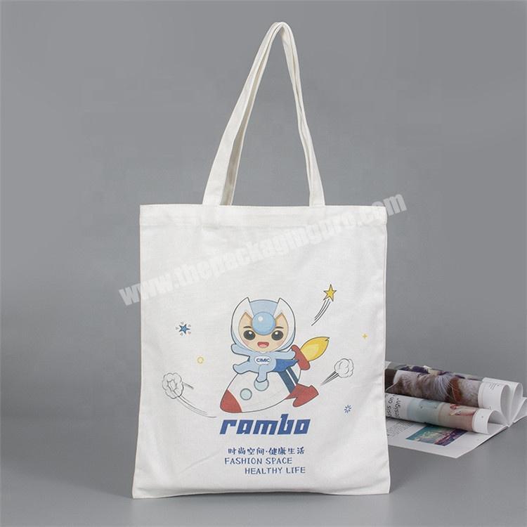 School promotional 12oz cotton canvas shopping bag