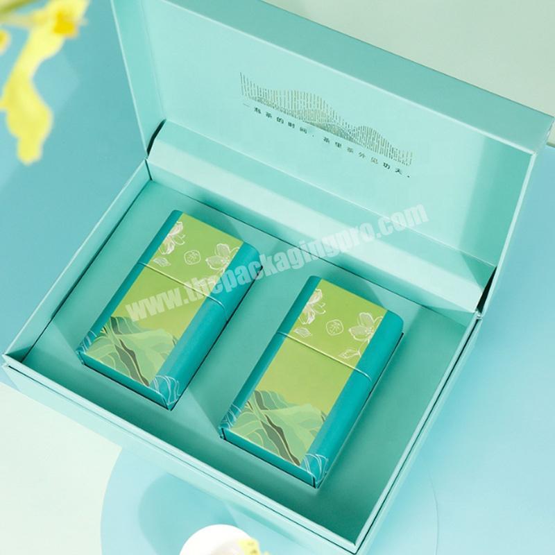 shaped green tea paper gift carton box packaging box custom square paper box