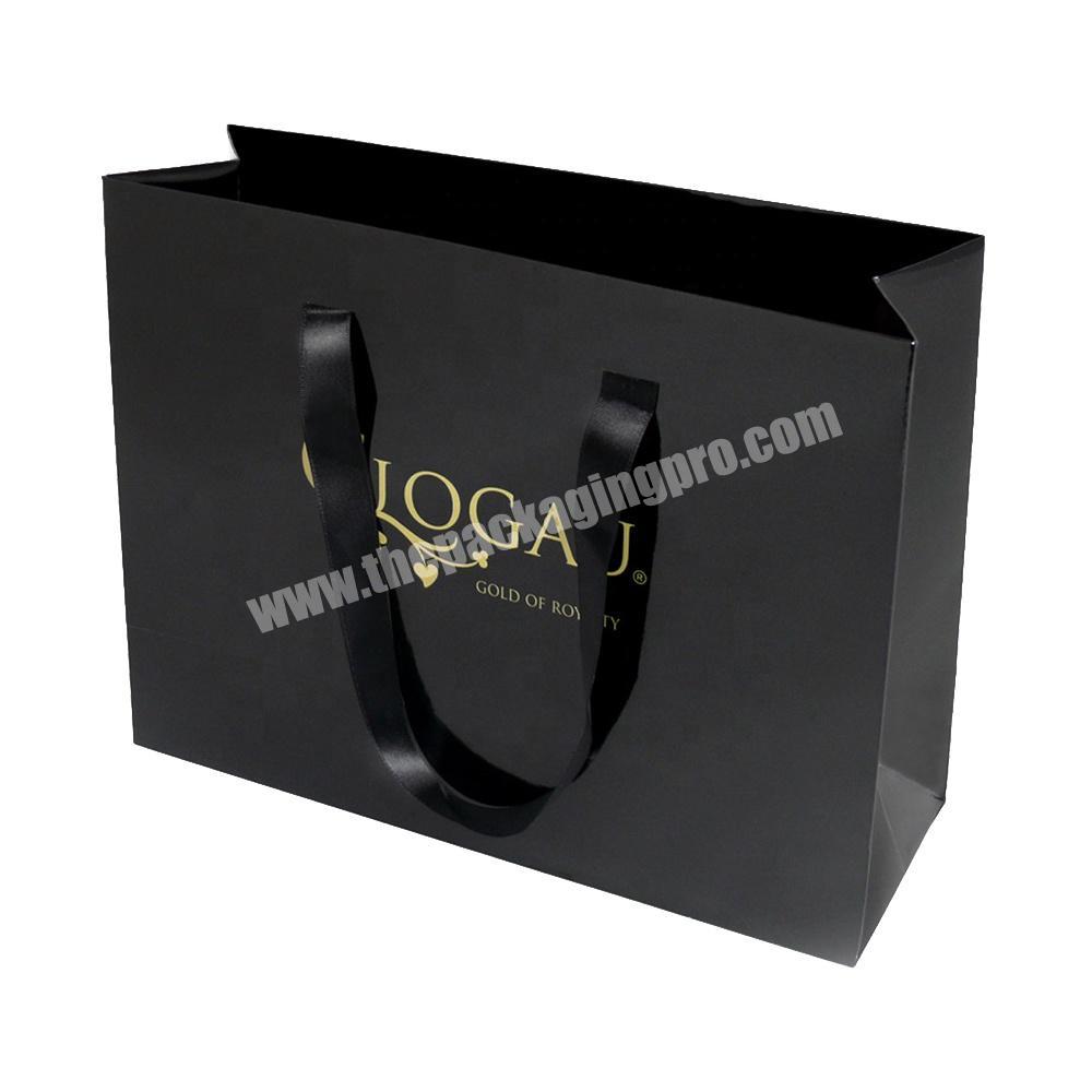 Shenzhen Custom Logo Shopping Bags Box  with Logos Printing Hair Packaging Paper Bag