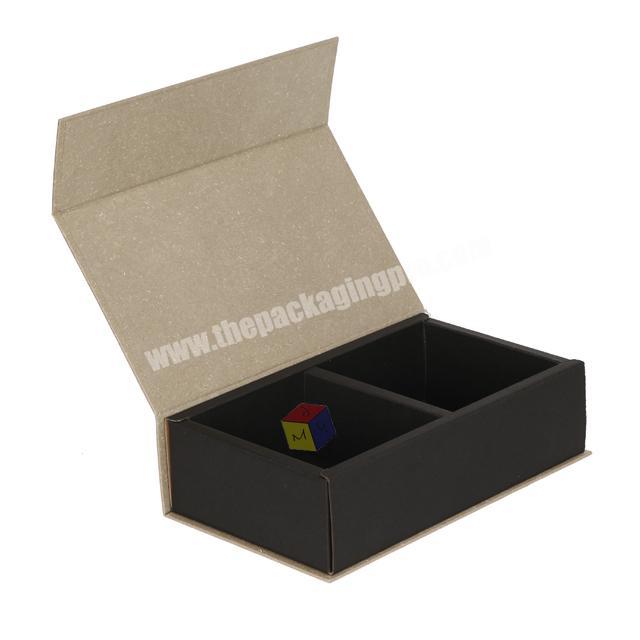 shenzhen factory wholesale hemp paper material magnet tie box