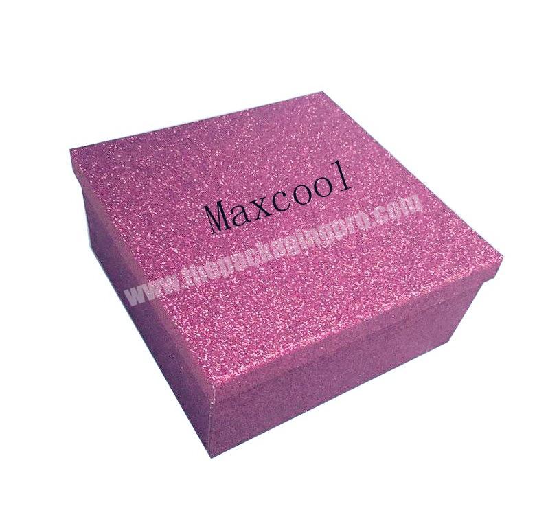 Shenzhen packaging custom luxury glitter wig hair extensions gift boxes