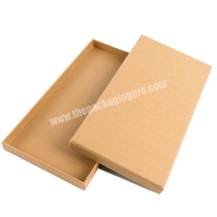 Shenzhen packaging recycled eco-friendly luxury custom logo kraft paper chocolate gift packaging box with paper divider
