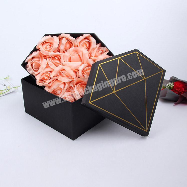 Shenzhen Romantic Most Expensive Luxury Black Heart Shaped Velvet Single Flower Ring Box
