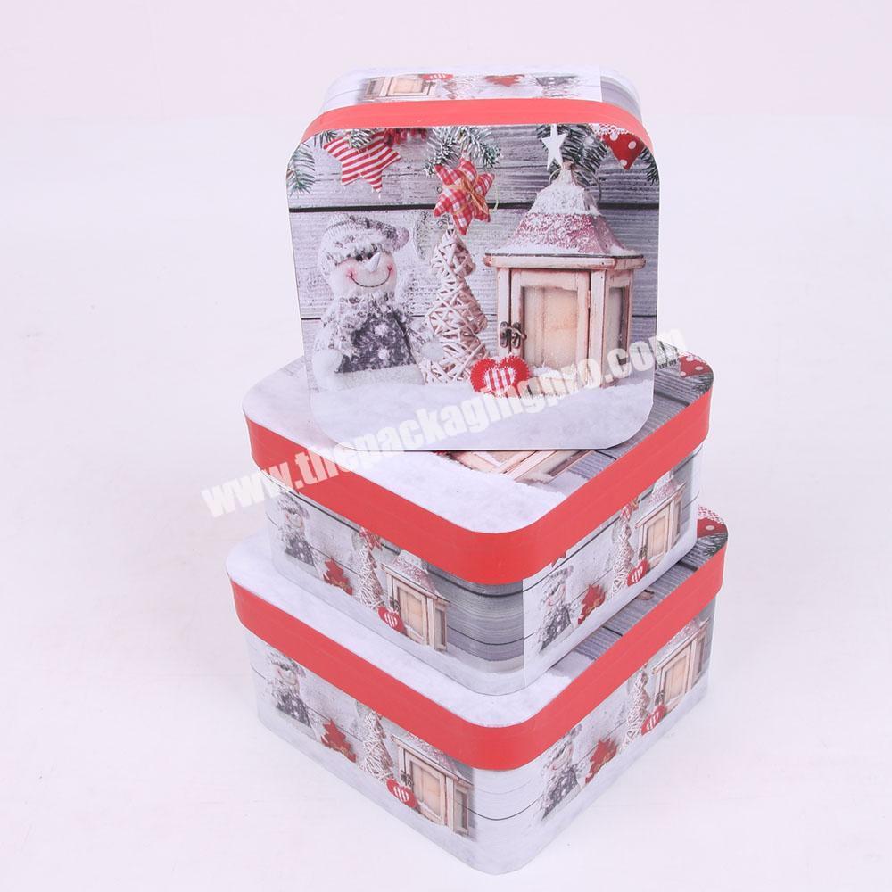 Shihao 3374 Wholesale Square Christmas Eve Boxes With Custom Logo