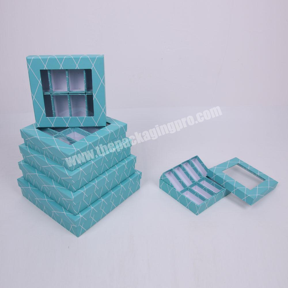 Shihao 611 Square Packing Box With Clear PVC Window And Dividers