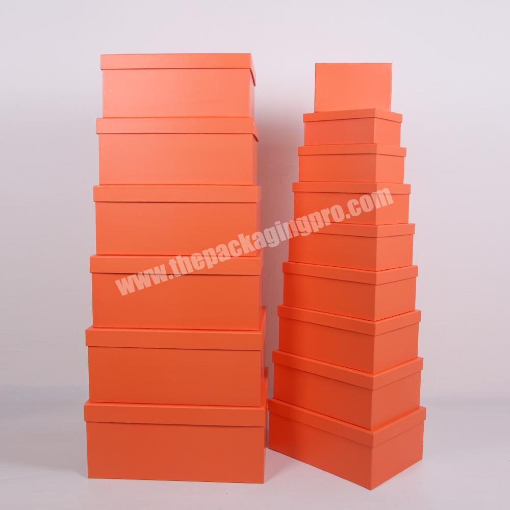 Shihao 905 Plain Color Rectangle Cardboard Nested Gift Box For Storage