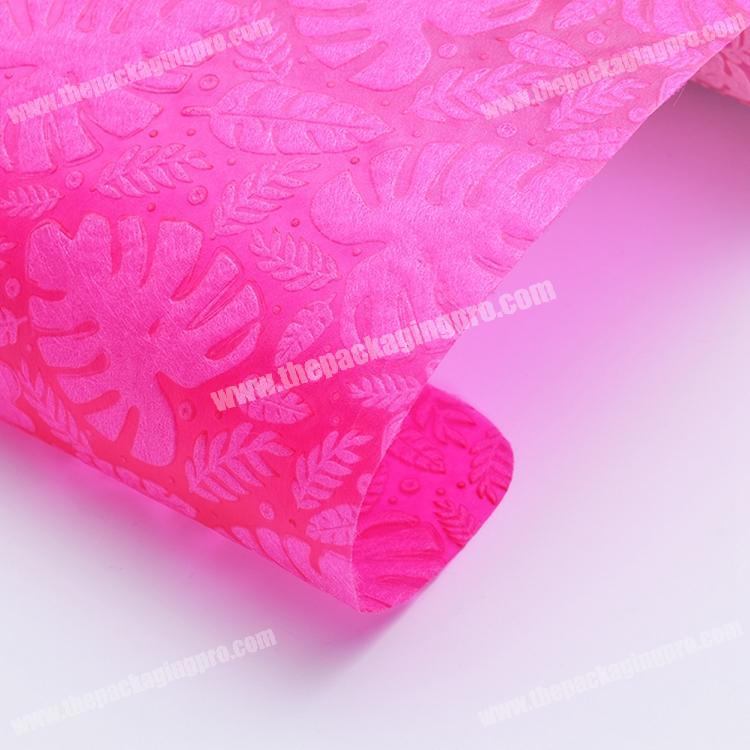 Shinewrap Wholesale Non-Woven Printing Leaf Florist Waterproof Wrapping Paper For Flower