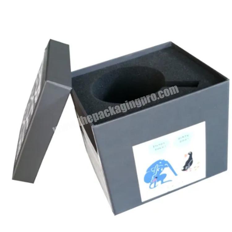shipping boxes black gift box with clear lid custom packaging box