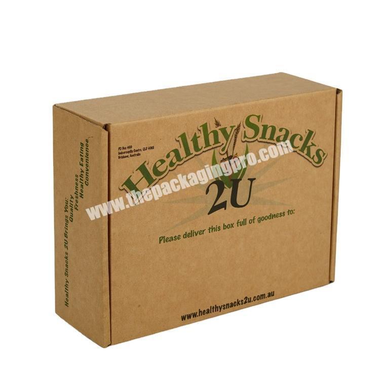 Shipping Mailer Box Custom Printed Eco Kraft Cardboard Corrugated Mailer Box With Logo