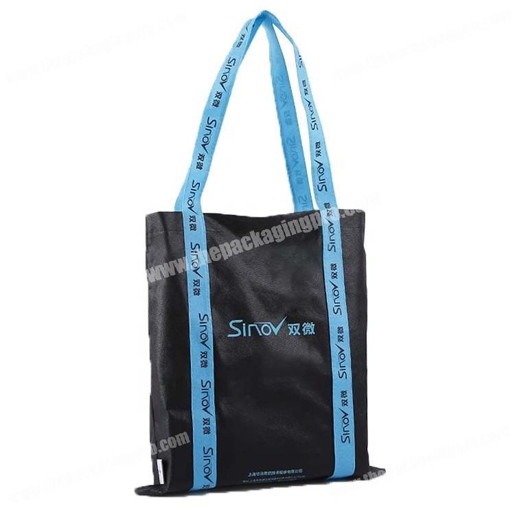 Shoulder handle bottom foldable shopping bag nonwoven ladies bag