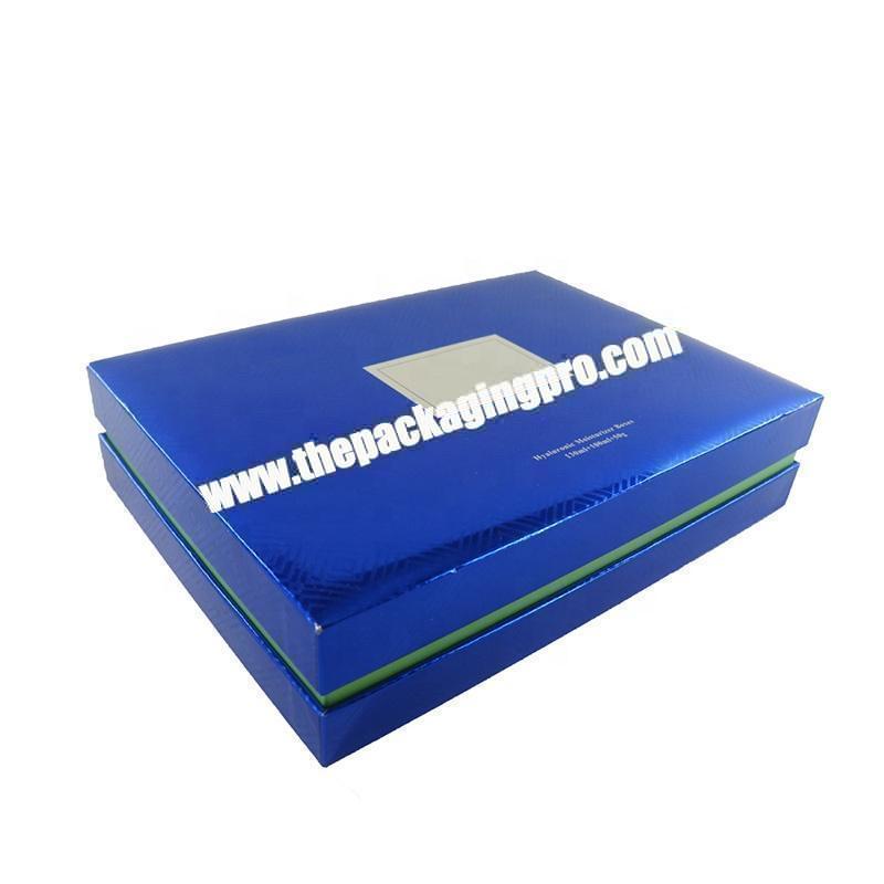 silk satin insert book shape cosmetic gift packaging paper box
