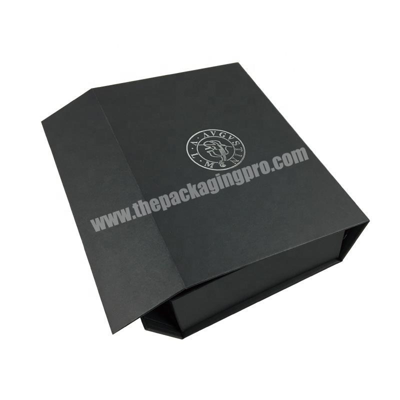Silver Logo Rigid Cardboard Magnetic Flat Packed Box For Violin Accessories