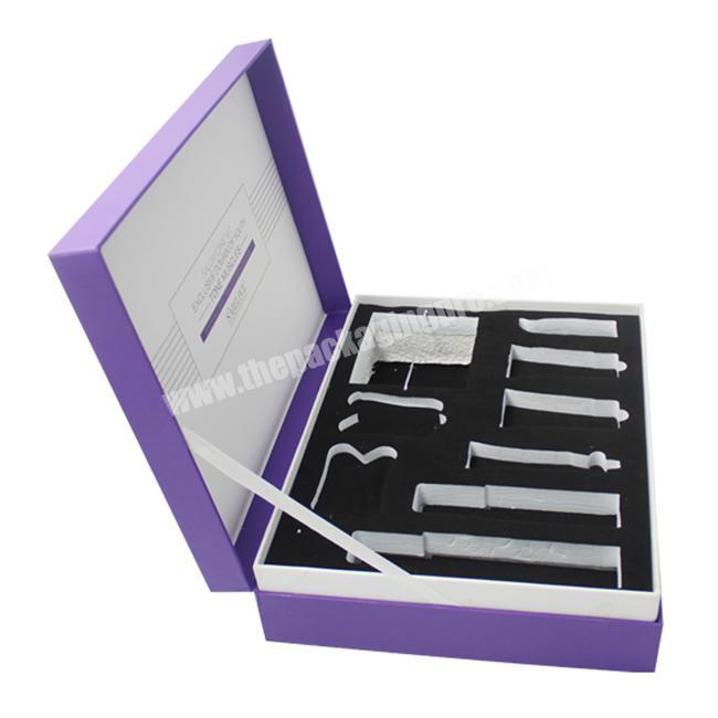 Silver Stamping Paper Box For Skin Care Cosmetic Box Packaging