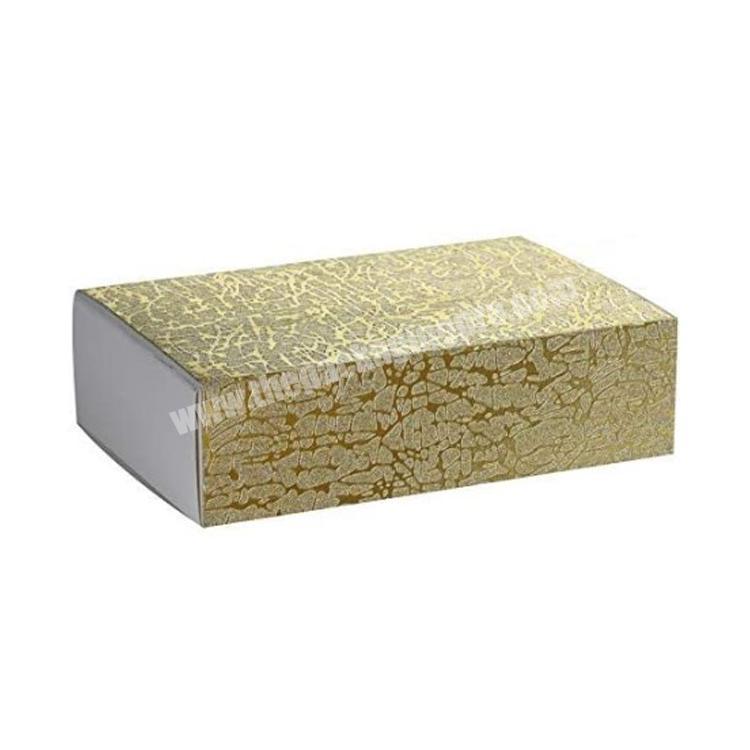 SilverGold Sleeve DIY Sliding Kraft Paper Box Cardboard Drawer Luxury Boxes for Engagement Thanksgiving Occasion