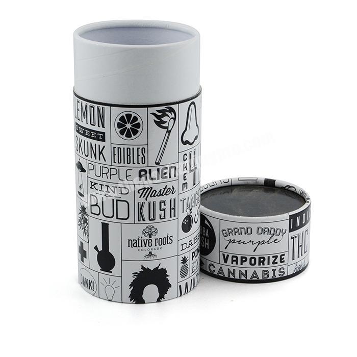 Simple design apparel paper tube cardboard round box t-shirt packaging tube