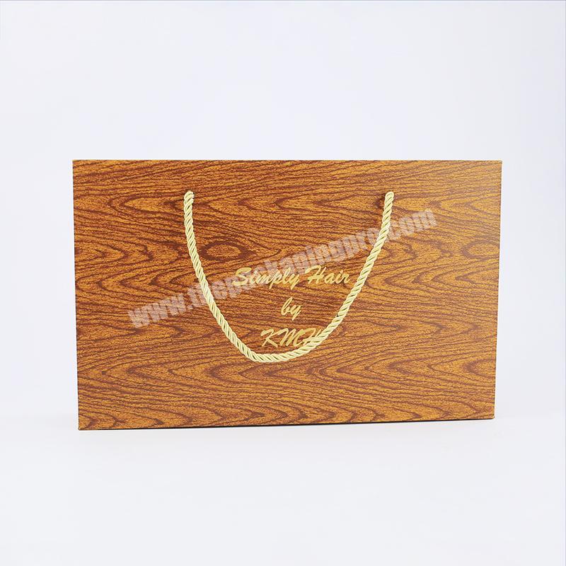 Simple Foldable Packaging Cardboard Wig Box Custom Magnetic Closure Gift Box Clothes Packaging Boxes