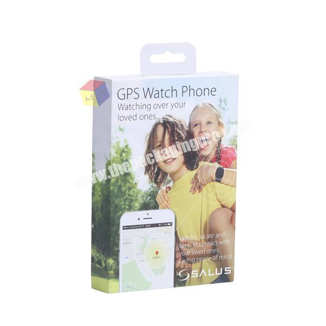 single smart watch packaging box with plastic tray