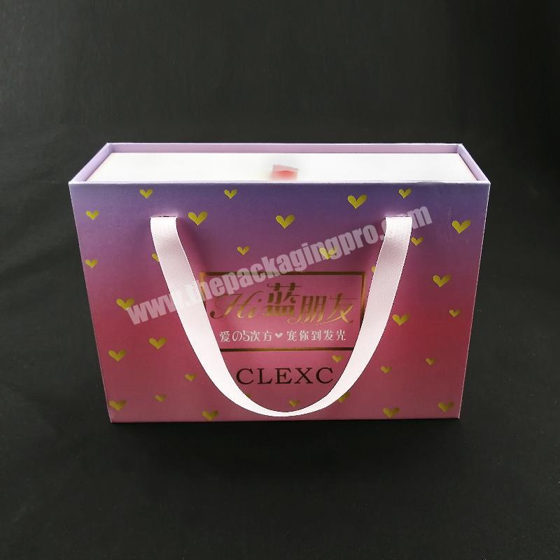 Sliding Drawer Coloring Paper Packaging Cardboard Gift Box