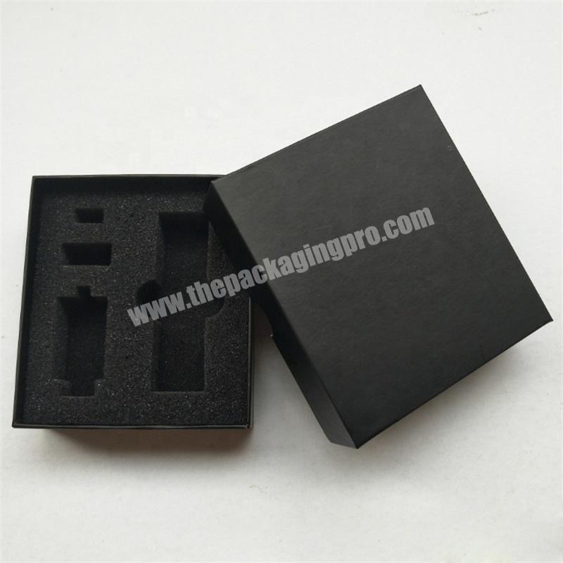 Small black craft paper boxes custom logo