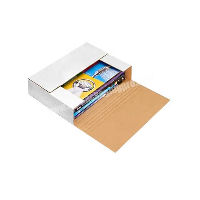Small brown fold paper book packaging shipping mailer box