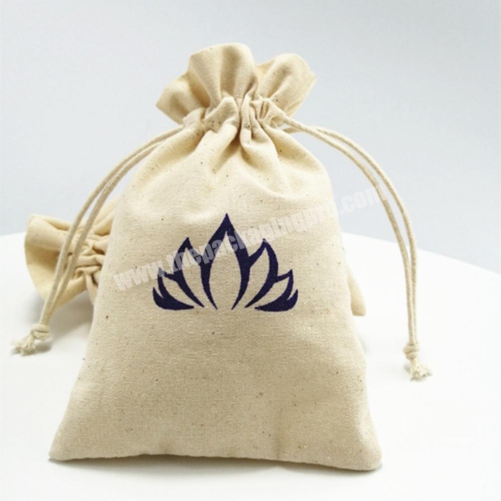 small cotton gift Swimsuit necklace quality drawstring bag