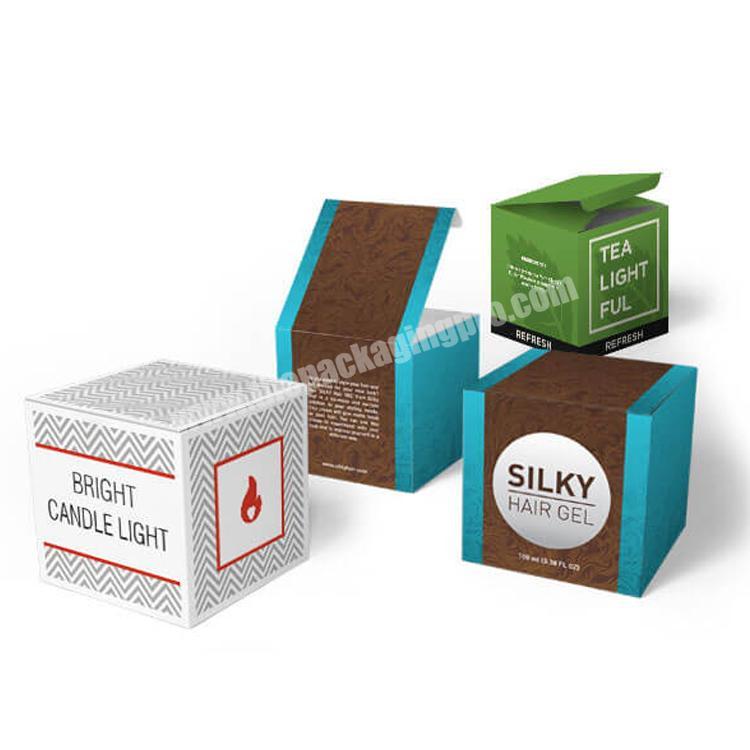 Small custom printing square paper cardboard shipping box cube packaging box for products