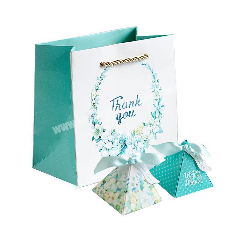 small custom wedding return gift bag jewelry paper bag