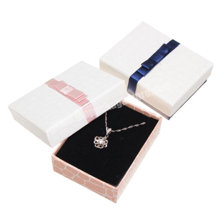 Small gift luxury velvet tray inner paper jewelry packaging necklace box