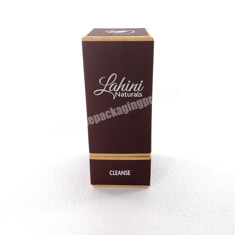 Small luxury custom logo printed perfume fragrance packaging cardboard gift box with logo