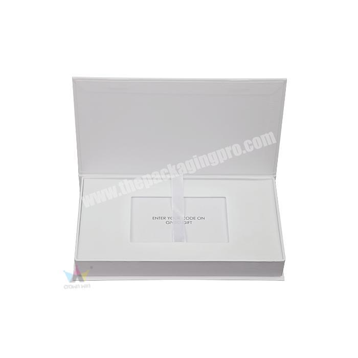 Small luxury custom printed cardboard bridesmaid white cardboard magnetic boxes packaging wholesale