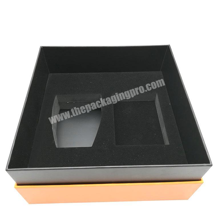 Small luxury wholesale price rigid packaging custom paper box gift box with foam insert