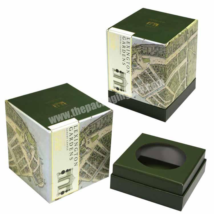 small nice candle gift packaging box with lid