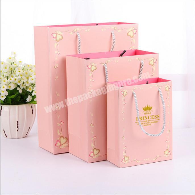 small order gift packaging bag shopping bags with logos luxury paper bag