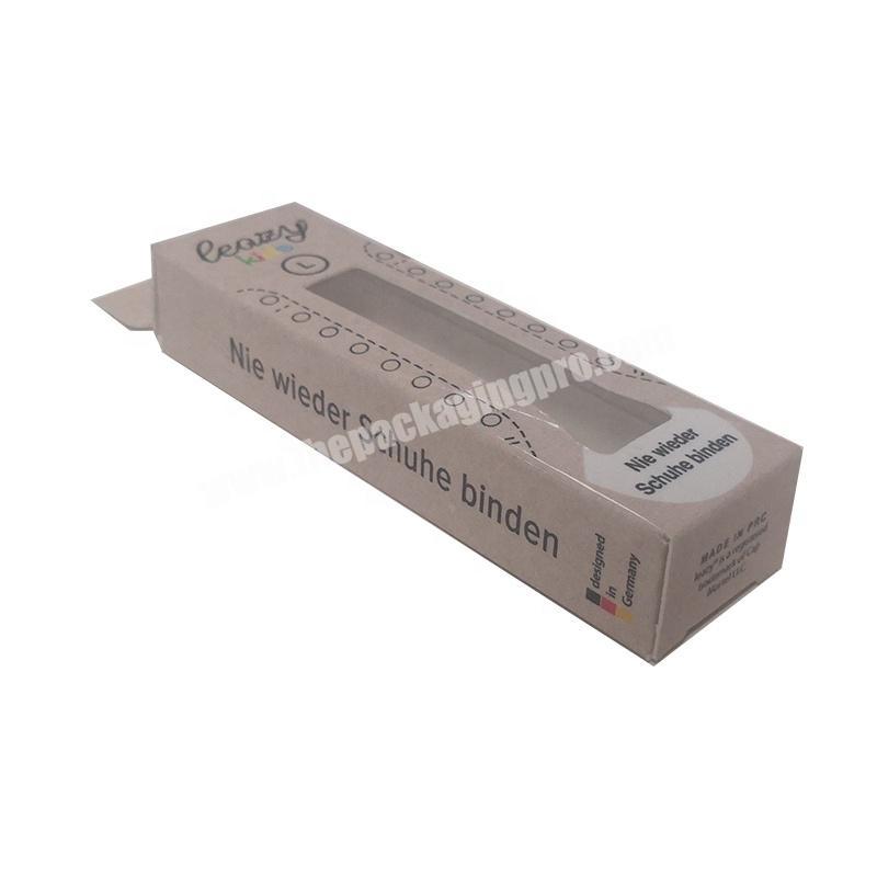 Small Paper Card Retail Packaging Cheap Creative Shoelace Box Tube Design Custom Shoelace Packaging