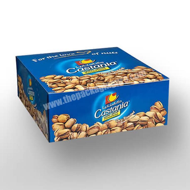 Small paper dry food organic nuts packaging box for nuts