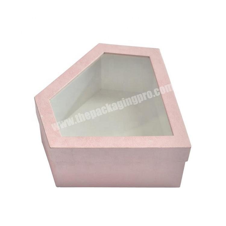 Small Paper Packaging Wedding Candy Storage Gift Box With See Through Window