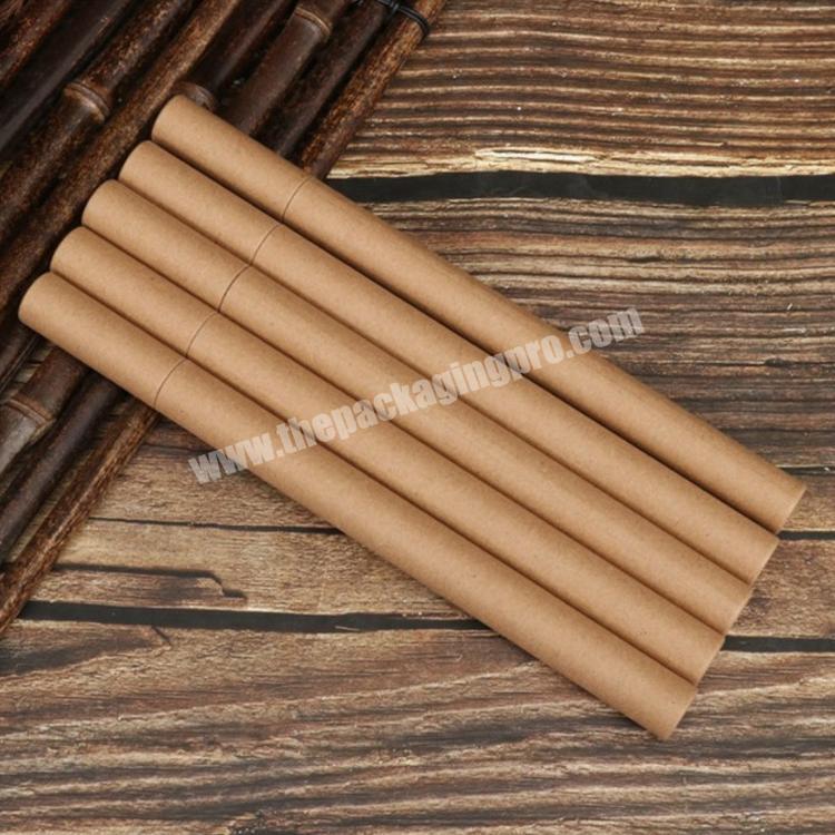 small perfume paper tube packaging Joss Stick Convenient Carrying Kraft Paper Incense Tube give box