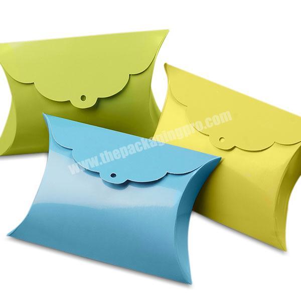 Small pillow paper party candy favor boxes