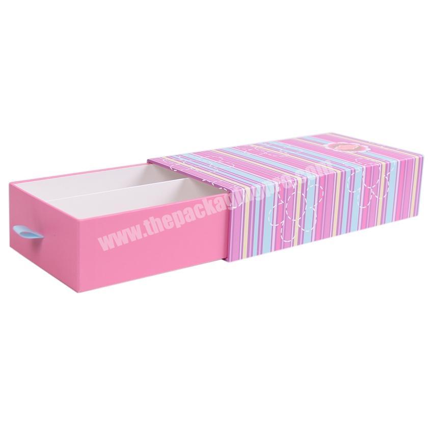 Small pull out divided cardboard paper gift boxes with dividers