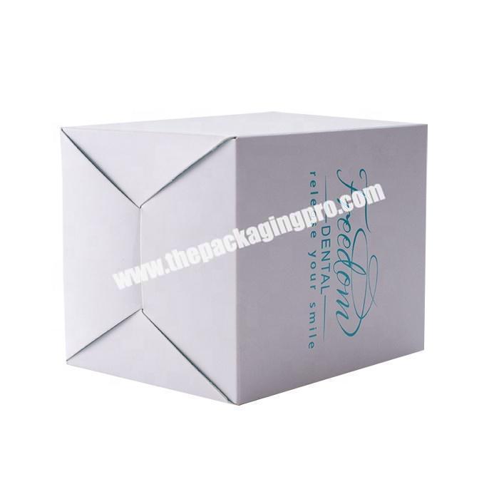 Small rectangular plain white cardboard paper packaging box template box