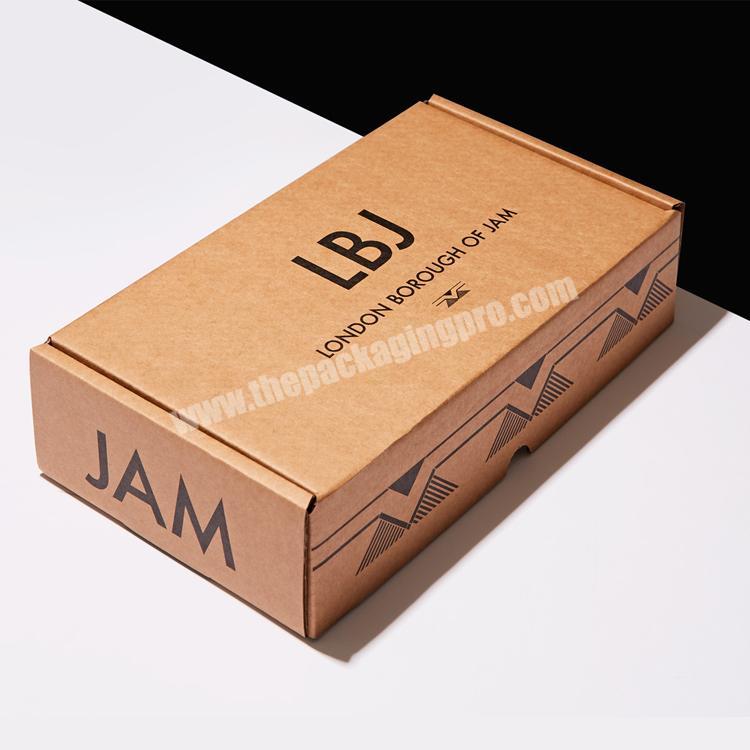 Small retail custom cardboard shipping packaging box kraft corrugated mailer box