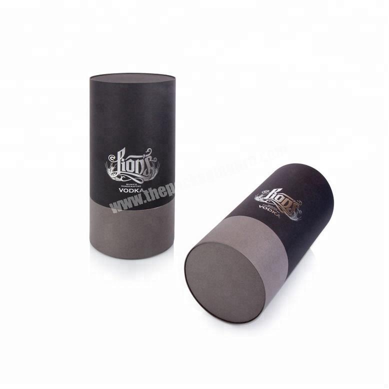 Small round cylindrical cardboard perfume packaging box for brand