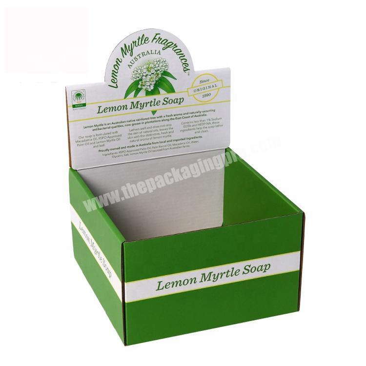 Small Size Counter Supermarket Deep Packaging Soap Cardboard Display Paper Box